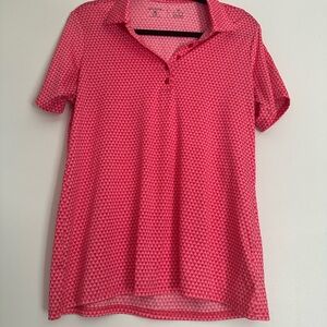 Antigua Fuchsia Patterned Women's Button Down Shirt